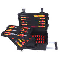 VDE 1000V Insulated 52 pc Insulated Tools Set With Waterproof Case