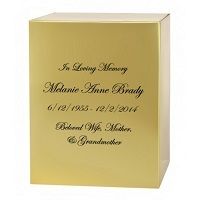 Gorgious Brass Memorial Urn