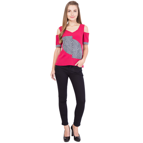 Pink Patched Top