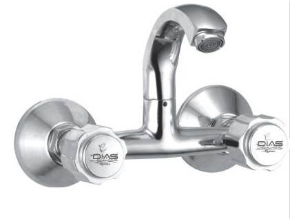 Sink Mixer - Aluminum, Brass, Copper, Stainless Steel, Round, 3-4 Inch | Pipe Connection, Versatile Material Integration