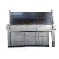 Industrial Guillotine Damper - Metal, Rectangular Design, Silver Painted Finish | Long Service Life, High Performance, Ideal For Abrasive Material Handling