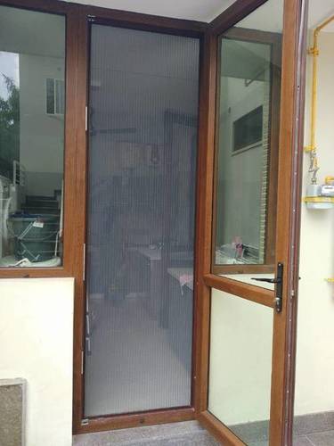 Pleated Screens - Aluminum Alloy Custom Size White | Unique 8mm Bottom Track Antifriction Folding Net Functional Insect Protection