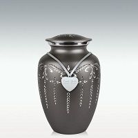 Medium Fancy Flourish Cremation Urn -Engravable