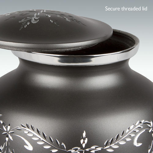 Medium Fancy Flourish Cremation Urn -Engravable