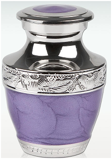 Large Lavender Bloom Cremation Urn