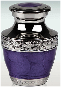 Large Lavender Bloom Cremation Urn