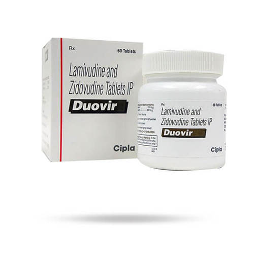 Duovir Tablet - 150mg Lamivudine + 300mg Zidovudine | Anti-Viral Treatment for HIV 30 Pieces Storage at Room Temperature