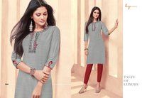 Hand Work Cotton Kurtis