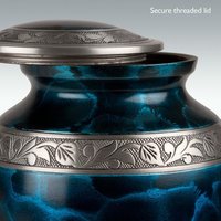 Medium Turquoise Dream Cremation Urn