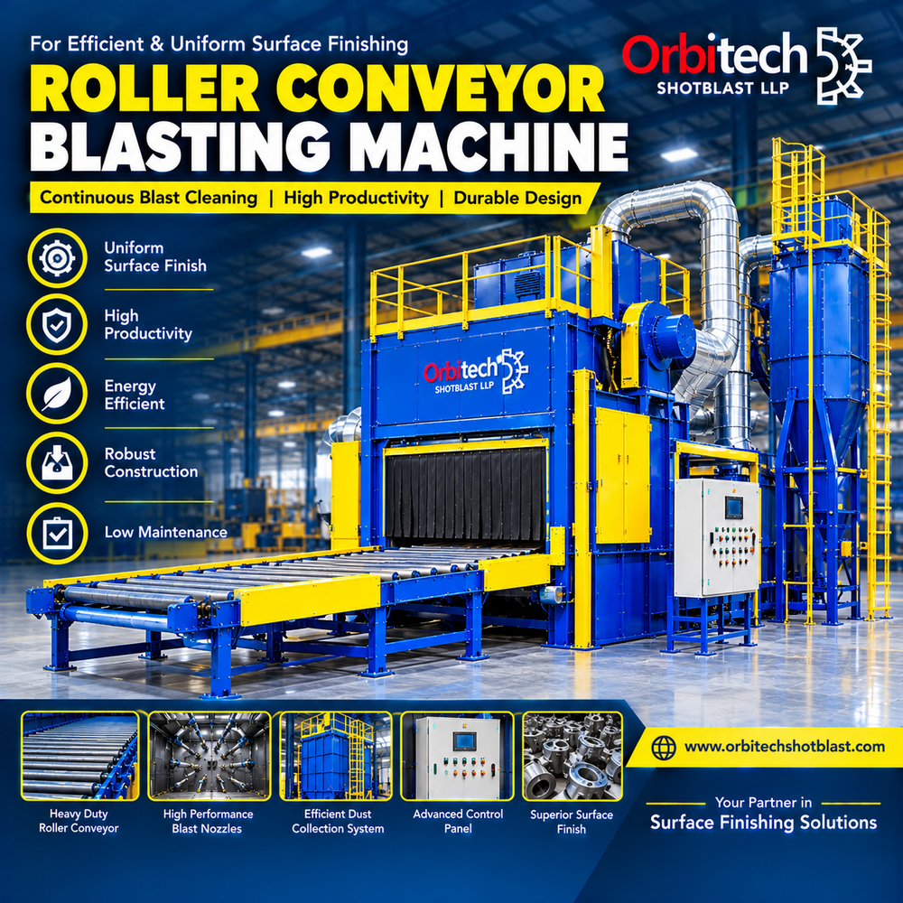 Roller Conveyor Blasting Machine - Application: Mining