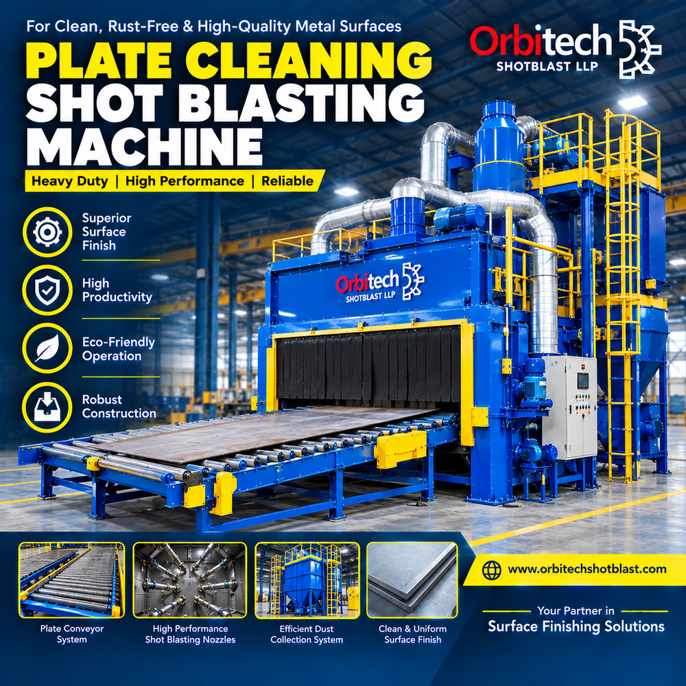 Plate Cleaning Shot Blasting Machine Plate Cleaning Shot Blasting Machine
