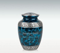 Small Turquoise Dream Cremation Urn