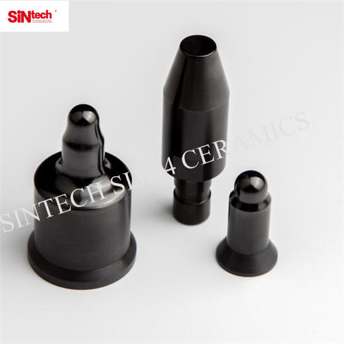 Black Insulation Ceramic Si3N4 Silicon Nitride Nut Guide Pin For Welding