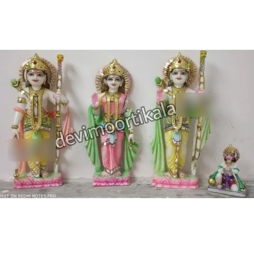 Ram Darbar White Marble Murti