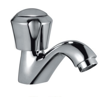 Basin Pillar Tap - Color: Silver