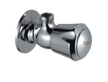 Angle Tap With Flange - Color: Silver