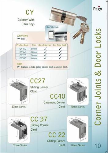 Aluminum Corner Joints & Door Locks