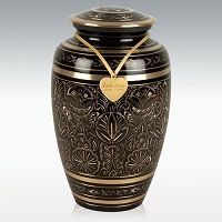 Gee Motif Large Cremation Urn Free Case