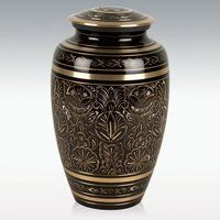 Gee Motif Large Cremation Urn Free Case