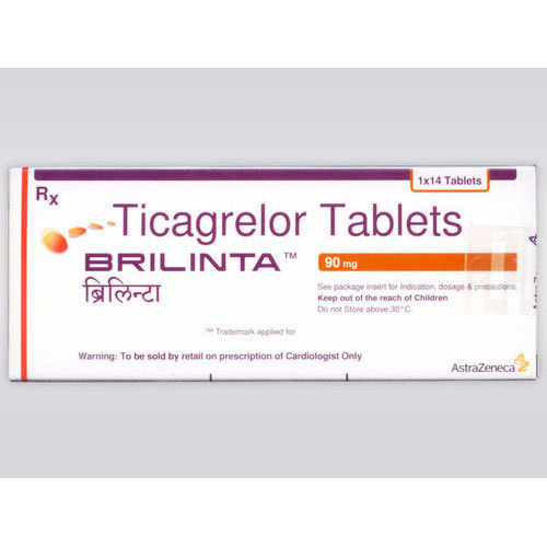 Brilanta 90mg Tablet - Ticagrelor Blister Pack | Antiplatelet Reduces Clotting Cardiovascular Health