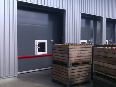 Cold Storage Doors - Steel Frame, Customizable Dimensions, White | Impact Resistant, Weather-Resistant, Heat Resistant, Locking Handle, Low Profile Design