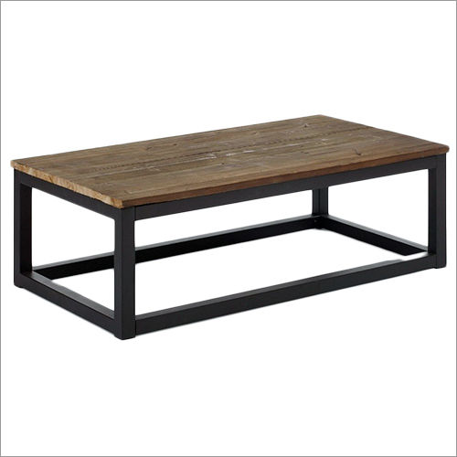 Wood Metal Tea Table