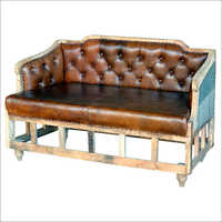 Leather Double Seater Sofa