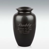 Large Classic Aluminum Cremation Urn Engravable