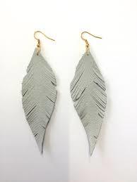Feather Earrings By Konnectbox
