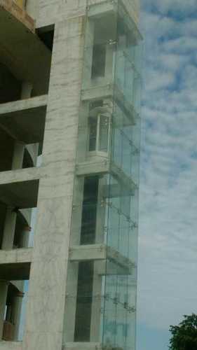 Glass spider glazing