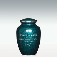 Medium Deep Sea Brushed Cremation Urn