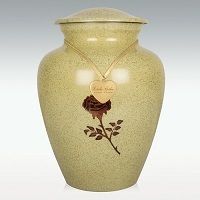 Antique Rose Cremation Urn