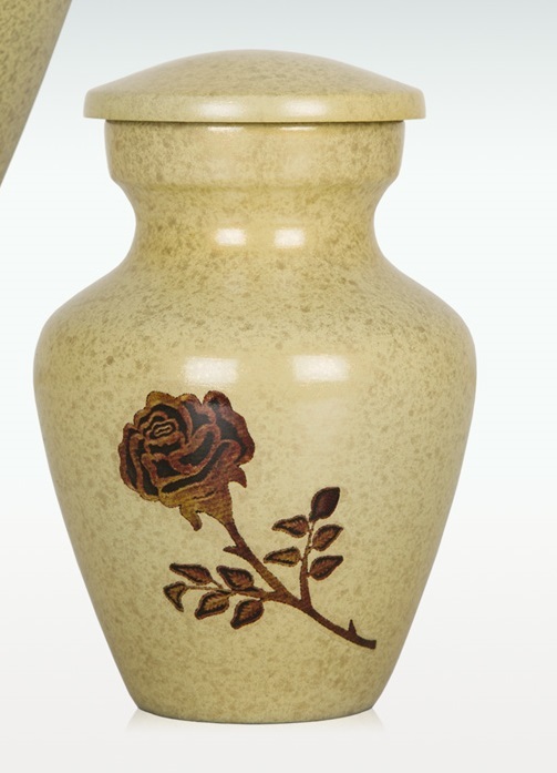 Antique Rose Cremation Urn