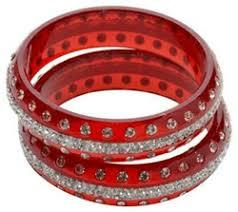 Plastic Bangles - Color: Red