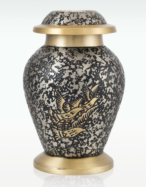 Extra Large Winged Trio Brass Cremation Urn