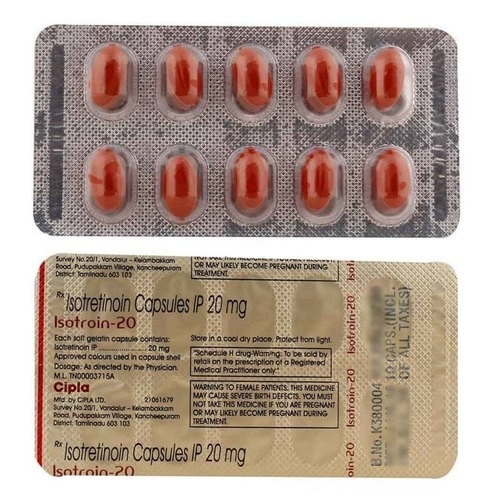 Isotroin - 20mg Capsule | General Medicine for Adults, Aged Persons, and Women, Store at Normal Room Temperature