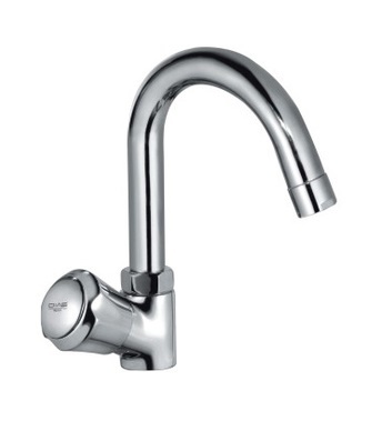 Swan Neck Pillar Faucet - Color: Silver