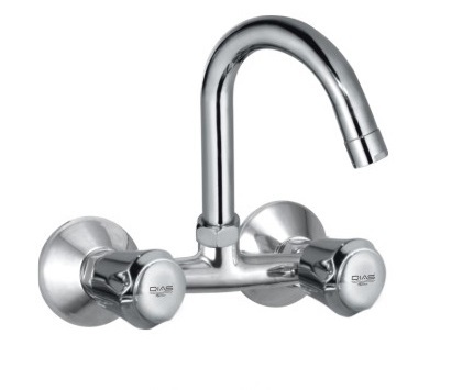 Sink Mounted Mixer - Color: Silver
