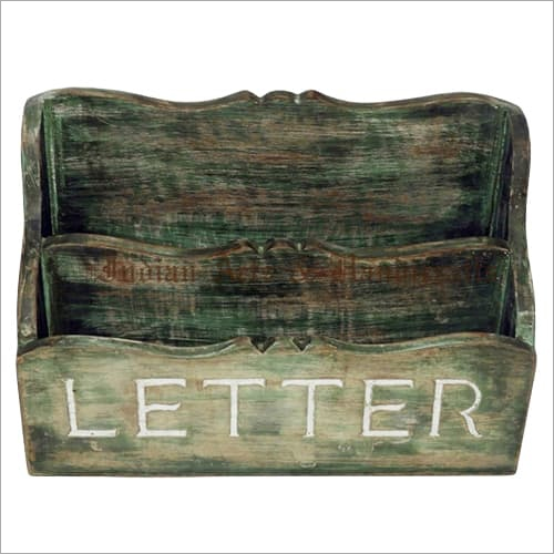 Wood Wooden Letter Rack