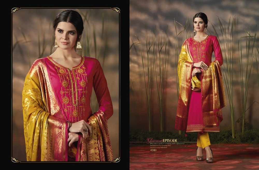 Punjabi Hand Work Silk Suits
