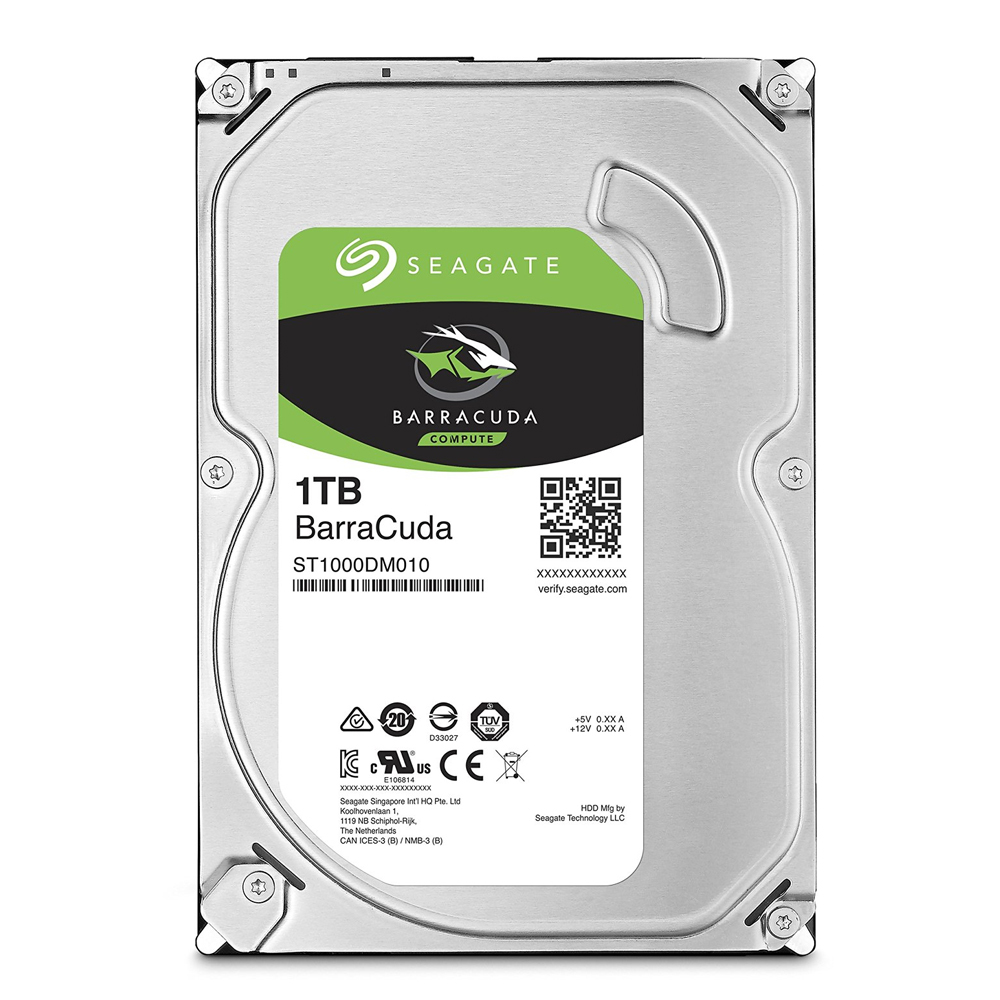 Seagate New BarraCuda 1TB 64MB Cache SATA 6.0Gb 3.5Inch Hard Drive Bare Desktop Drive