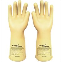 Electrical Safety Gloves - 100% Latex Rubber, Full Fingered, Creamy White | Washable, Waterproof, Resistant To Cuts And Abrasions