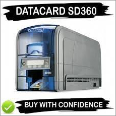 Datacard SP30 Plus Card Printer - 16.5x7.8x9 inches | 300 DPI, Ultraviolet Fluorescent Printing, Kensington Lock, 750 Cards/Hour