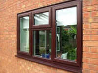 UPVC Wooden Finish Window