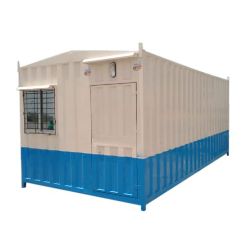 Portable Cabin - Steel, Variable Dimensions, Blue Color | Customizable Options, Durable Structure, Ready to Use, Self Draining Roof, Reliable Sturdy Build