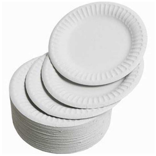 White Paper Plate