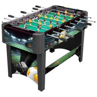 Indoor Foosball Table - Wood & Plastic, 5ft X 2.5ft, Black | 2-4 Players, Indoor Recreational Use, 1 Year Warranty