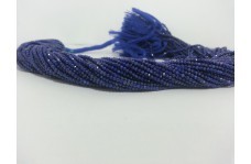 100% Natural AAA Lapis Lazuli Micro Faceted Beads 2-2.2mm