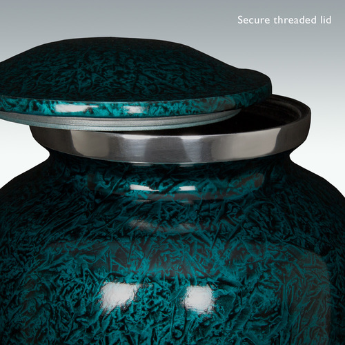 Large Deep Sea Brushed Cremation Urn Engravable