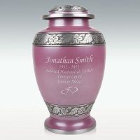 Extra Large Lilac Leaves Cremation Urn Engravable